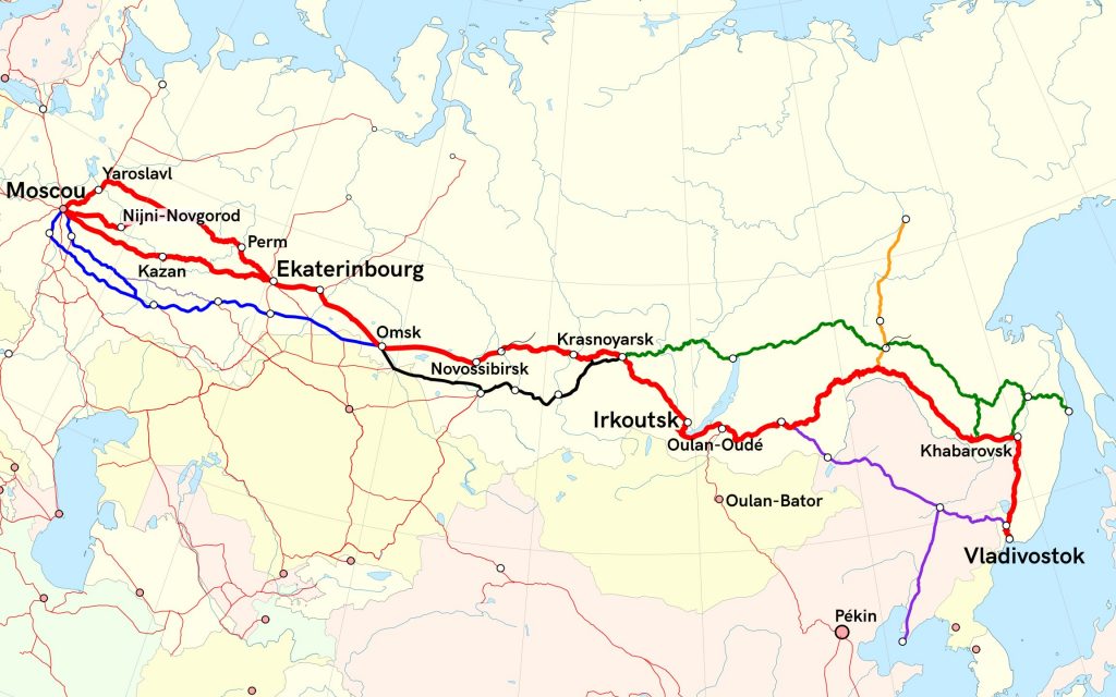 Transsib Routen